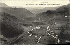VINTAGE POSTCARD Auvergne Puy de Dome Mount Gilds Valley of Bourboule