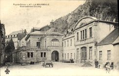 VINTAGE POSTCARD Bourboule Choussy Establishment