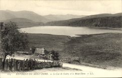 CPA Environs Du Mont Dore Le Lac de Guery et le Mont Dore