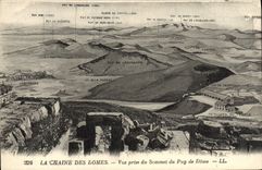 VINTAGE POSTCARD the Chain Of the Domes Seen from of the Summit of Puy de Dome