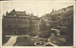 VINTAGE POSTCARD Prag Furstenbergschlob und Hradschin