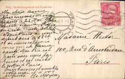 VINTAGE POSTCARD Prag Furstenbergschlob und Hradschin