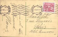 VINTAGE POSTCARD Prag Boxing ring und Tynkirche