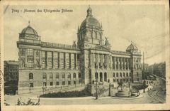 VINTAGE POSTCARD Prag Museum of Konigreichs Bohmen