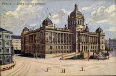 VINTAGE POSTCARD Praha Ceske zemske museum