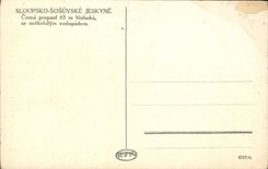 POSTAL Sloupsko Sosuske Propasf cercado Jeskyne de la VENDIMIA