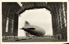 CPM Hindenburg Der Geutschen Zepplin Reederel Dirigeable Drapeau nazi