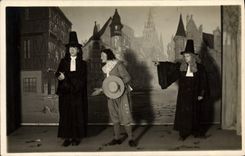 CARTE PHOTO 6 mars 1932 Theatre Moliere Malade imaginaire
