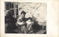 Real photo Woman Babies Children