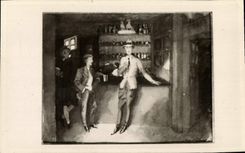 VINTAGE POSTCARD Bar