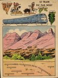 VINTAGE POSTCARD the Train Of Far West