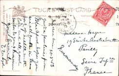 VINTAGE POSTCARD Young And Old Love Blackpool Pecheur Fishes Child