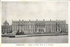 CPA Versailles Facade Du Palais Cote de la terrasse