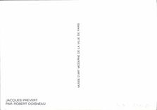 MODERN CARD Jacques Prevert By Robert Doisneau