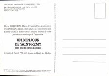 MODERN CARD Holy Remy Of Provence the Street Carnot About 1960 Fair a hello of Saint Remy 1993