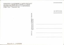 MODERN CARD Fair Calendars And Presentee Postcards By the Museum Of the Post office 1985