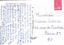 POSTAL MODERNA aire de la opinión del montaje de Saxonnex