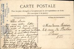 CPA Paris La Rue Reyale Publicite Fleuret Blaise Rue de Passy Chaussures