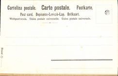 VINTAGE POSTCARD Flowers sechees Violet Modesty