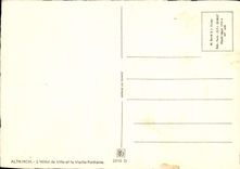 MODERN CARD Altkirch the Town hall And the Old Fountain