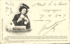 VINTAGE POSTCARD the Woman Lawyer Since the Men Lead the Country In spite of the Common Sens Judges Justice