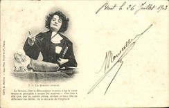 VINTAGE POSTCARD the Woman Lawyer the Woman It Is Devotion Incarnates It Is the Tender Heart And Pitiful Judge Justice