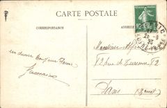 VINTAGE POSTCARD On the Edges Of the Ocean the Bath Of Lizard Woman Bathing suit