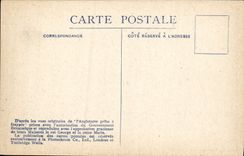 VINTAGE POSTCARD England Prete has to strike Sunset the sea Queen Elizabeth Bateau