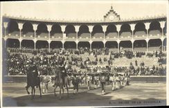 CPA Salida De La Cuadrilla Corrida Taureau