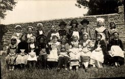 Real photo children Caps Brittany