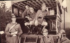 CPA Poste De Commandement Aux Maneuvres Militaria 