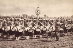 VINTAGE POSTCARD Moroccan Spree Militaria Sheep