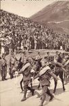 CPA Des Milliers De Francais Sont Montes au col du Lautaret pour y acclamer l'armee Militaria 