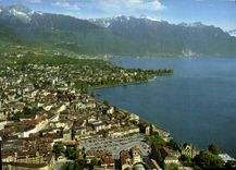 CPM Vevey et la tour de Peilz Riviera Vaudoise