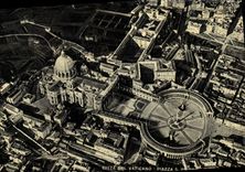 POSTAL MODERNA plaza S Pedro de Citta Del Vaticano la basílica Roma