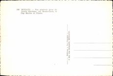 MODERN CARD Monaco View taken of the Exotic Garden on Monte Carlo the Cape Martin and Italy