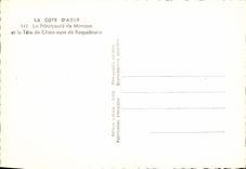 CPM Le Principaute de Monaco et la tete de Chien vues de Roquebrune