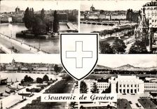 MODERN CARD To remember of Geneva