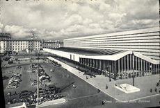 POSTAL MODERNA jardín público de la estación del término de Roma