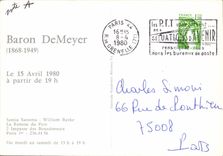 MODERN CARD Baron DeMeyer 1868 1949 Samia Saouma