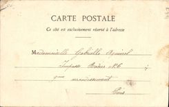 VINTAGE POSTCARD Pierrot father Woman Headstock