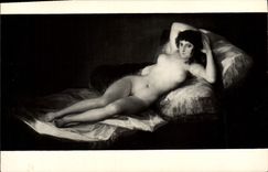 CPA Fantaisie Femme Nu erotique