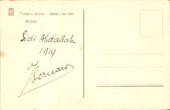 VINTAGE POSTCARD Tunisia Man