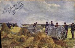 CPA en guerre Notre glorieux 75 Militaria