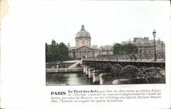 VINTAGE POSTCARD Paris the Bridge of Arts