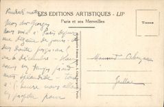 VINTAGE POSTCARD Paris Arc de Triomphe and the Place of Etoile