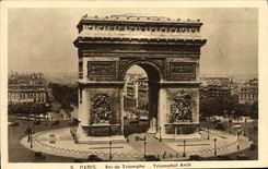CPA Paris Arc de Triomphe 