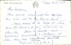 CPM Paris L'Arc de Triomphe