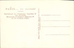 CPA Paris Sarcophage de l'Empereur Napoleon 1er aux Invalides