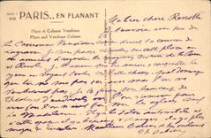 CPA Paris Place et colonne Vendome